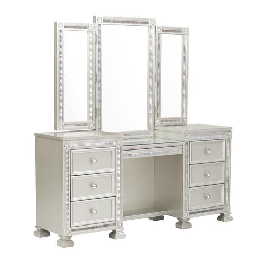 Bevelle (4)Vanity Dresser with Mirror - Big's Furniture (NV) - Multi Location