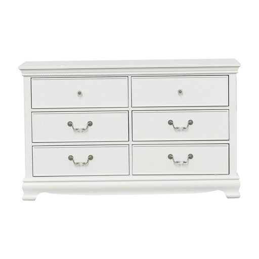 Lucida 6 Drawer Dresser in White 2039W-5 - Big's Furniture (NV) - Multi Location