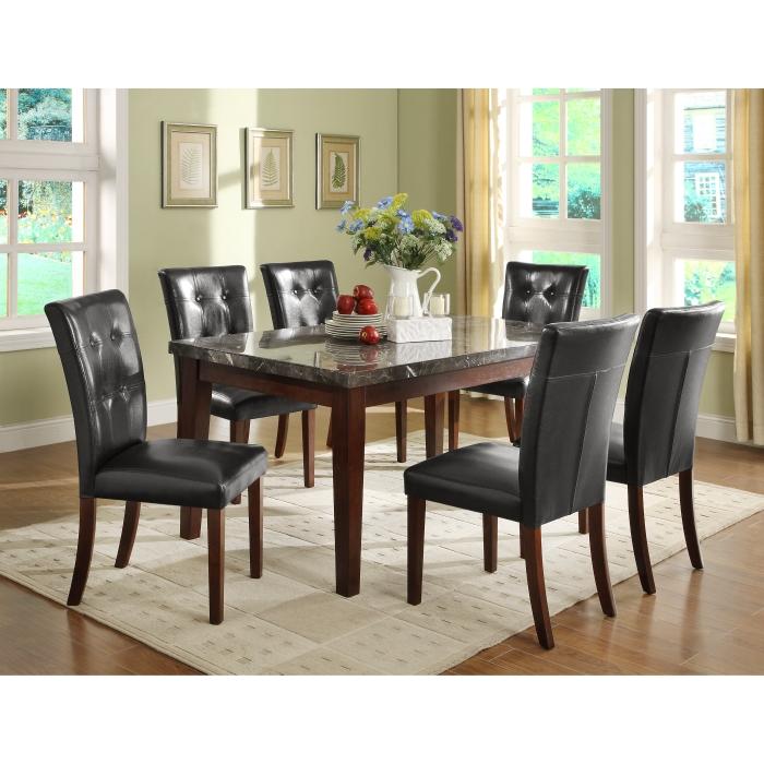 Decatur Dining Table, Marble Top - Big's Furniture (NV) - Multi Location