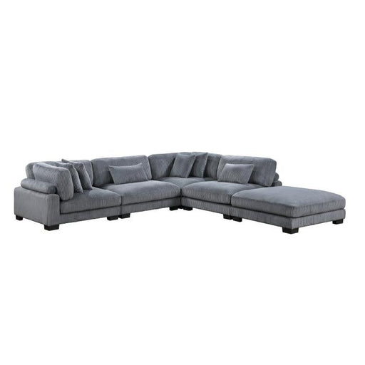 8555GY5OT - (5)5-Piece Modular Sectional with Ottoman - Big's Furniture (NV) - Multi Location