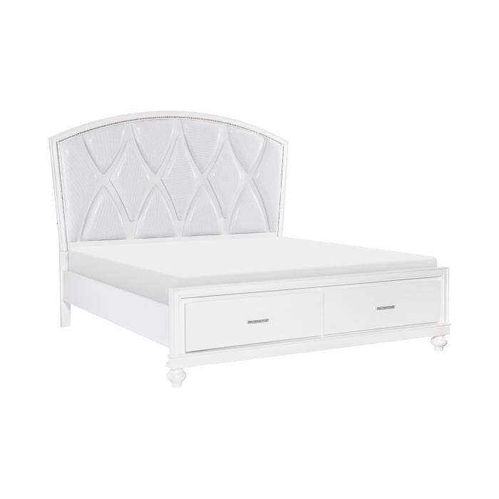 Aria (3) Queen Platform Bed with Footboard Storage - Big's Furniture (NV) - Multi Location