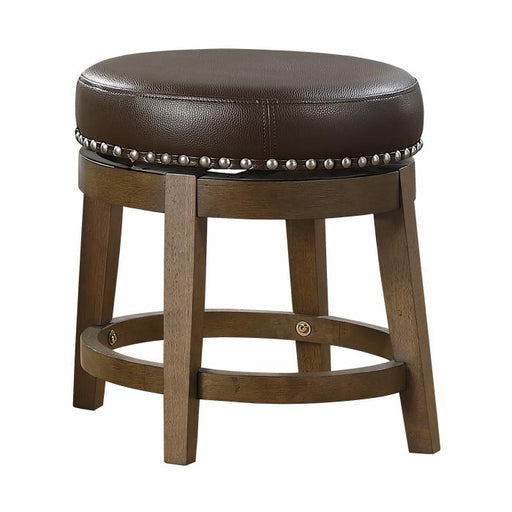 5681BRW-18 - Round Swivel Stool, Brown - Big's Furniture (NV) - Multi Location