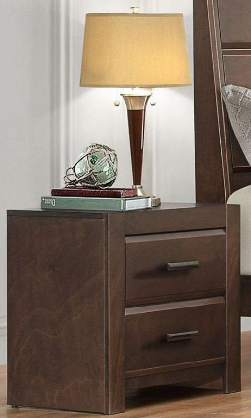 Erwan 2 Drawer Nightstand in Dark Walnut 1961-4 - Big's Furniture (NV) - Multi Location