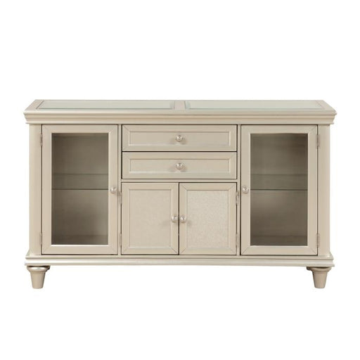 Celandine Server with Glass insert in Silver 1928-40NG - Big's Furniture (NV) - Multi Location