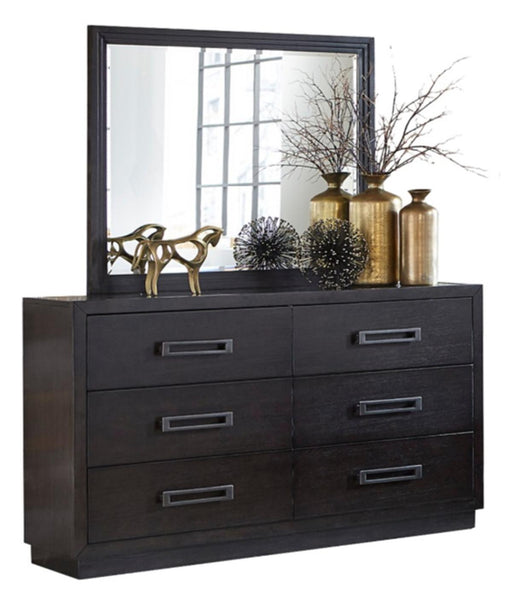 Larchmont Mirror in Charcoal 5424-6 - Big's Furniture (NV) - Multi Location