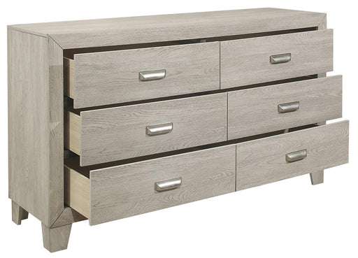 Quinby 6 Drawer Dresser in Light Brown 1525-5 - Big's Furniture (NV) - Multi Location