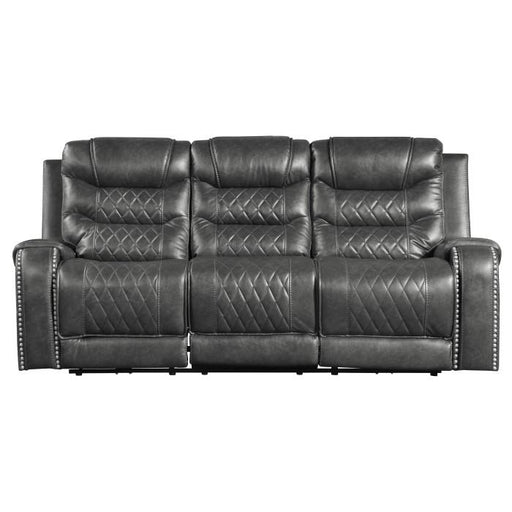 Putnam Double Reclining Sofa with Drop-Down in Gray 9405GY-3 - Big's Furniture (NV) - Multi Location