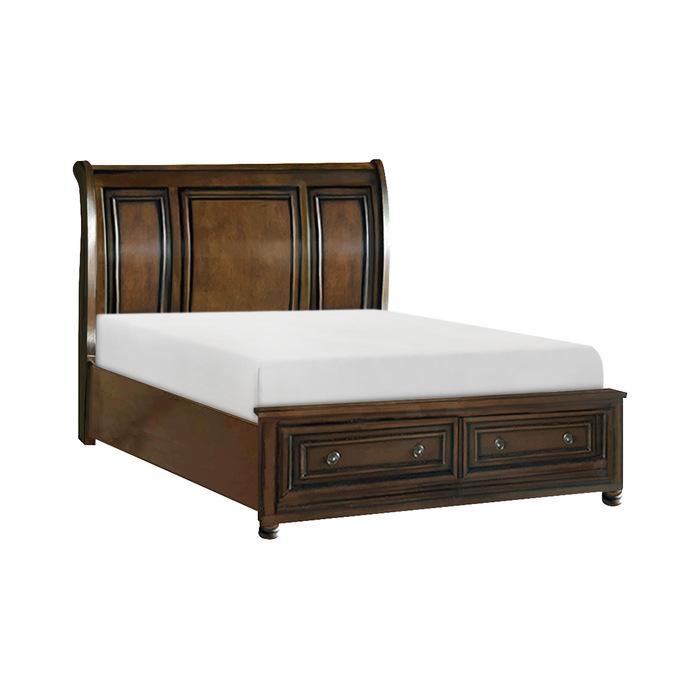 Cumberland (3)California King Sleigh Platform Bed with Footboard Storage - Big's Furniture (NV) - Multi Location
