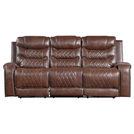 Putnam Double Reclining Sofa with Drop-Down in Brown 9405BR-3 - Big's Furniture (NV) - Multi Location