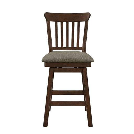 Schleiger Counter Height Swivel Chair in Dark Brown (Set of 2) - Big's Furniture (NV) - Multi Location