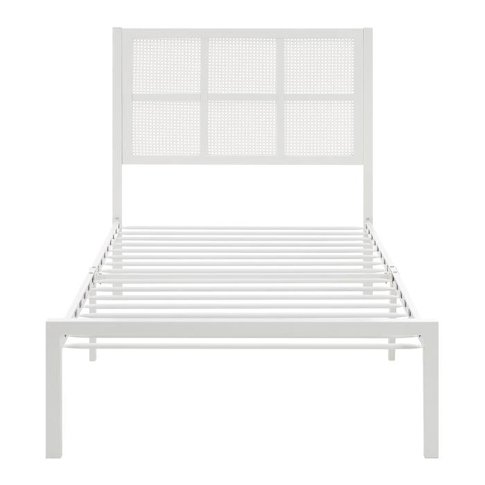 1635WHT-1-Youth Twin Platform Bed - Big's Furniture (NV) - Multi Location