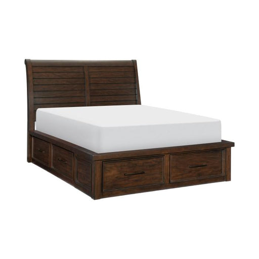 Logandale (4) Queen Platform Bed with Footboard Storage - Big's Furniture (NV) - Multi Location