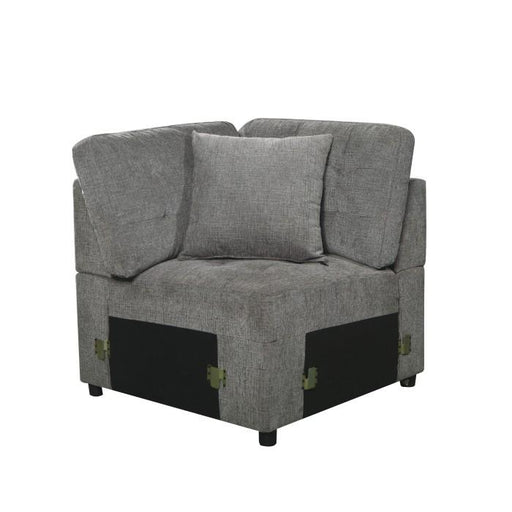 Logansport Corner Seat with 1 Pillow in Gray 9401GRY-CR - Big's Furniture (NV) - Multi Location