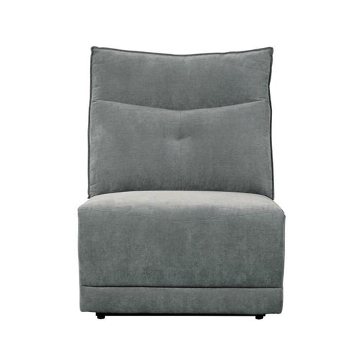 Tesoro Armless Reclining Chair in Dark Gray 9509DG-AR - Big's Furniture (NV) - Multi Location