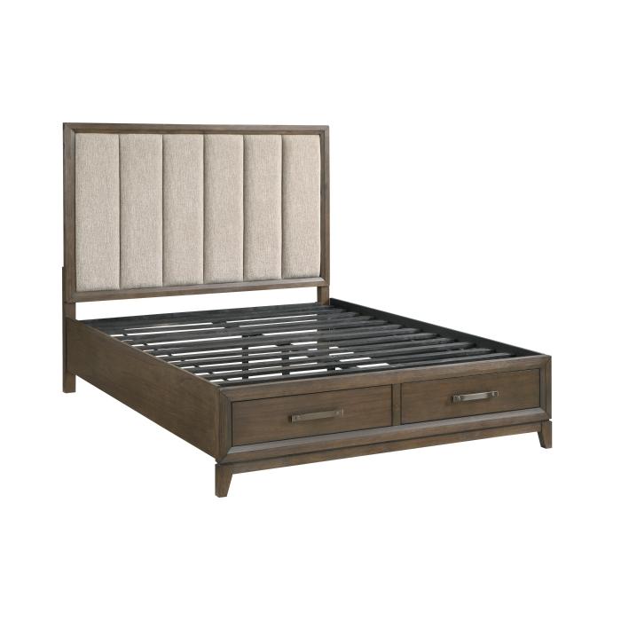 Cambridge (3) Queen Platform Bed with Footboard Storage - Big's Furniture (NV) - Multi Location