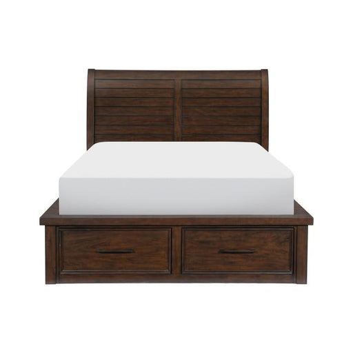 Logandale (4) Queen Platform Bed with Footboard Storage - Big's Furniture (NV) - Multi Location