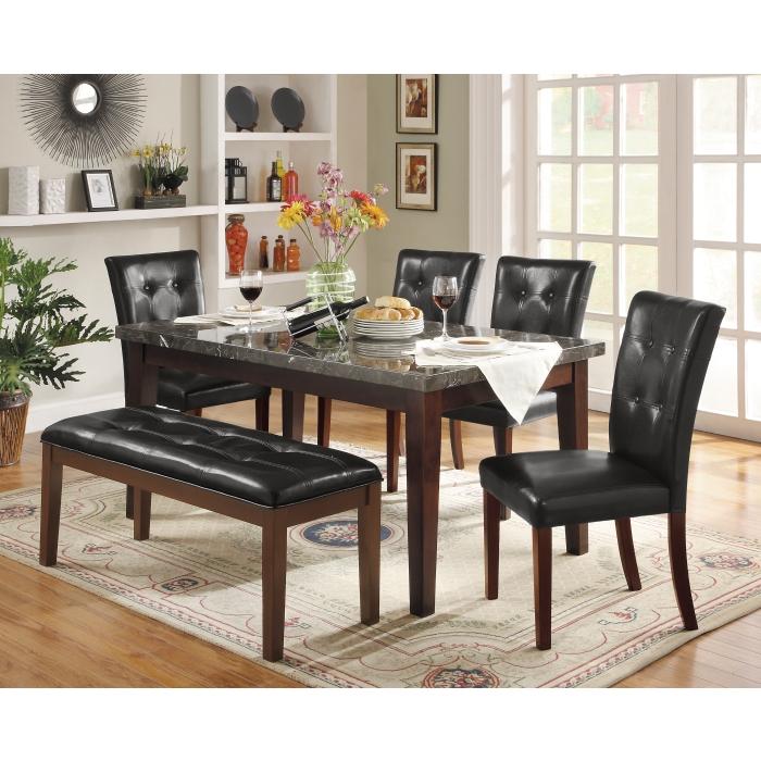 Decatur Dining Table, Marble Top - Big's Furniture (NV) - Multi Location