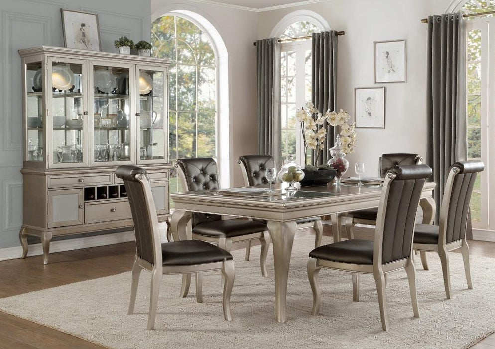Crawford Dining Table in Silver 5546-84 - Big's Furniture (NV) - Multi Location