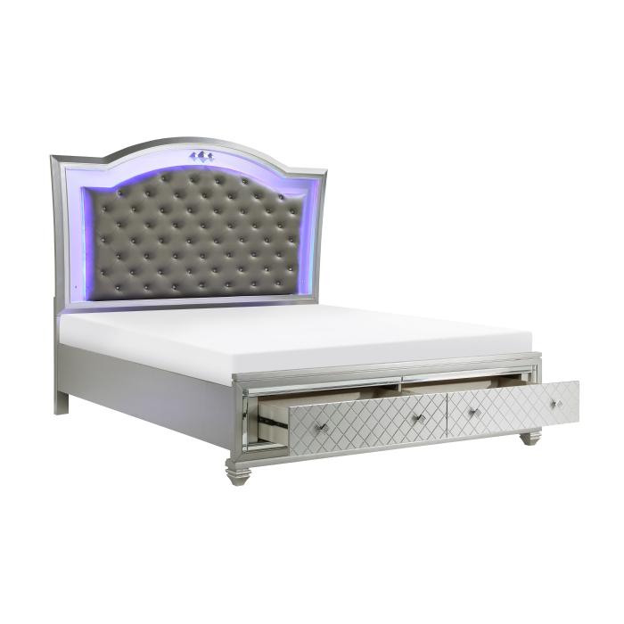 Leesa (3) Queen Platform Bed with Footboard Storage - Big's Furniture (NV) - Multi Location