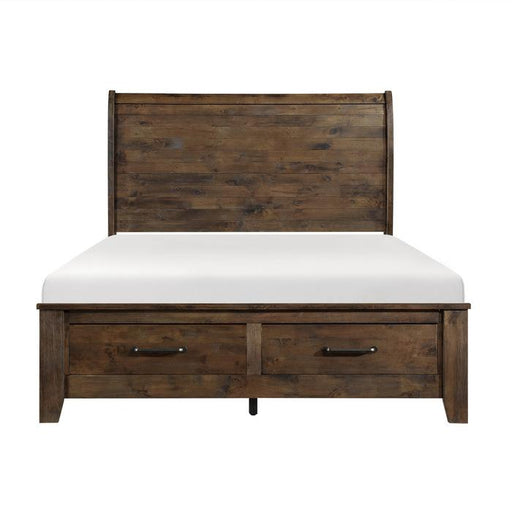 Jerrick (3)California King Sleigh Platform Bed with Footboard Storage - Big's Furniture (NV) - Multi Location