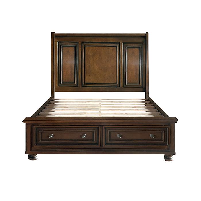 Cumberland (3)California King Sleigh Platform Bed with Footboard Storage - Big's Furniture (NV) - Multi Location