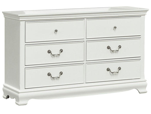 Lucida 6 Drawer Dresser in White 2039W-5 - Big's Furniture (NV) - Multi Location