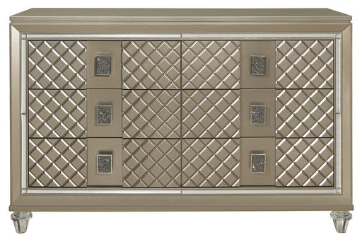 Youth Loudon 6 Drawer Dresser in Champagne Metallic B1515-5 - Big's Furniture (NV) - Multi Location