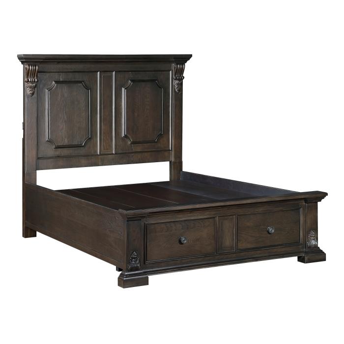 Cornwall (3) Queen Platform Bed with Footboard Storage - Big's Furniture (NV) - Multi Location