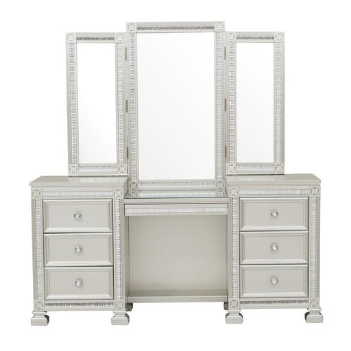 Bevelle (4)Vanity Dresser with Mirror - Big's Furniture (NV) - Multi Location