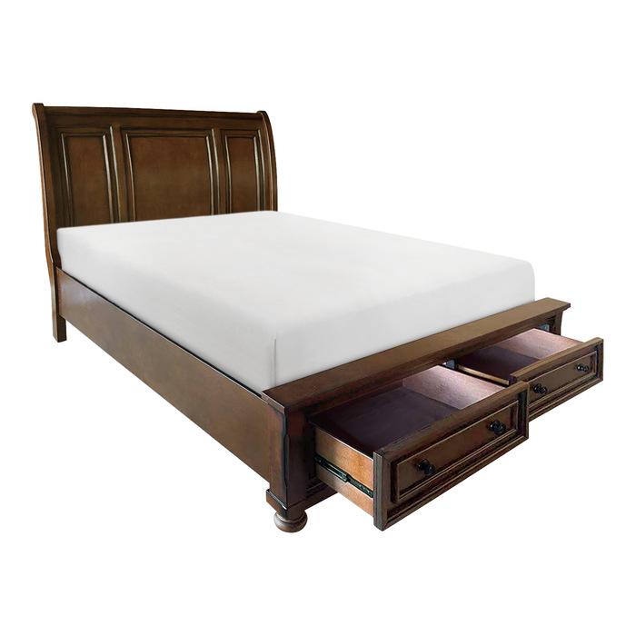 Cumberland (3)California King Sleigh Platform Bed with Footboard Storage - Big's Furniture (NV) - Multi Location