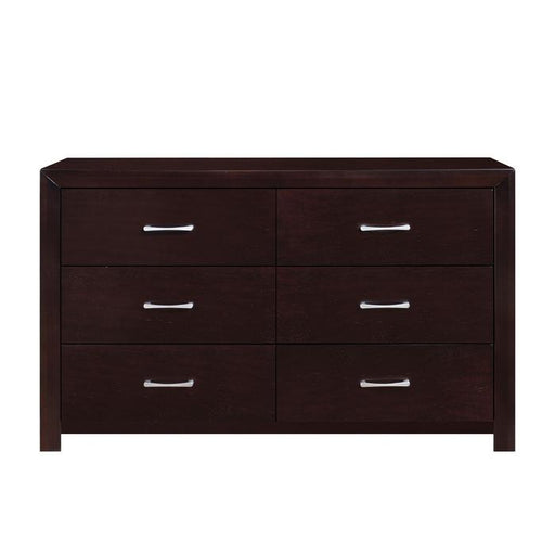 Edina 6 Drawer Dresser in Espresso-Hinted Cherry 2145-5 - Big's Furniture (NV) - Multi Location