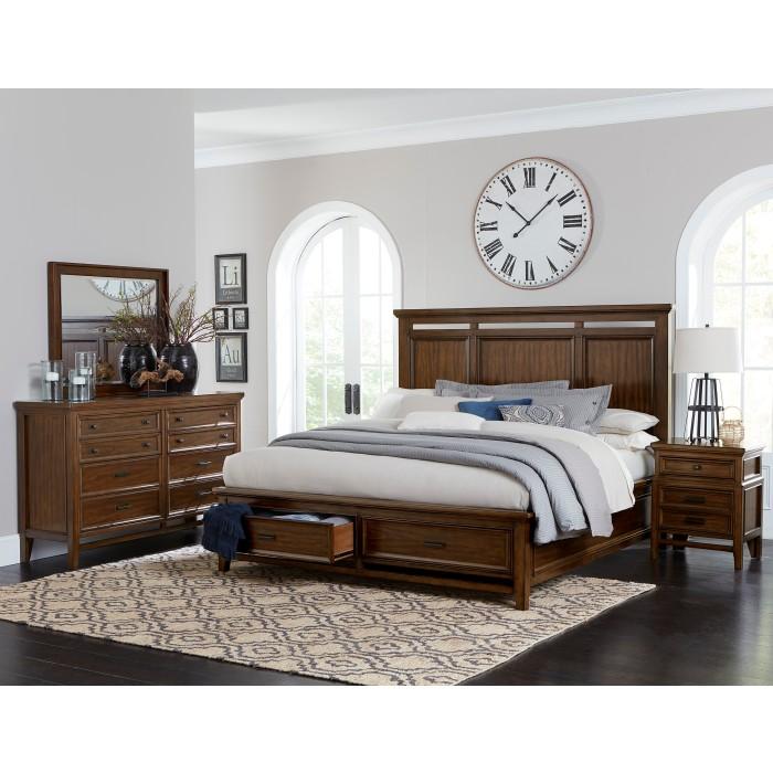 Frazier Park (3)California King Platform Bed with Footboard Storage - Big's Furniture (NV) - Multi Location