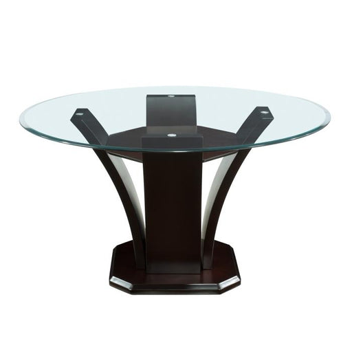 710-54 - (3)Round Dining Table, Glass Top - Big's Furniture (NV) - Multi Location