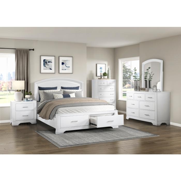 1520WHF-1-Youth (3) Full Platform Bed with Footboard Storage - Big's Furniture (NV) - Multi Location