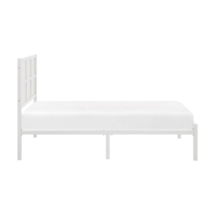 1635WHT-1-Youth Twin Platform Bed - Big's Furniture (NV) - Multi Location