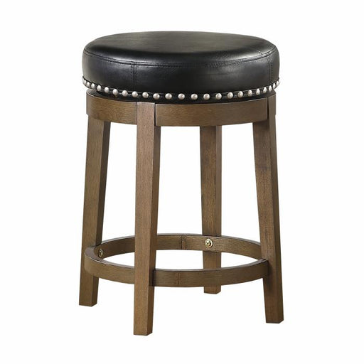 5681BLK-24 - Round Swivel Counter Height Stool, Black - Big's Furniture (NV) - Multi Location