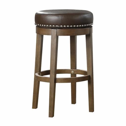 5681BRW-29 - Round Swivel Pub Height Stool, Brown - Big's Furniture (NV) - Multi Location