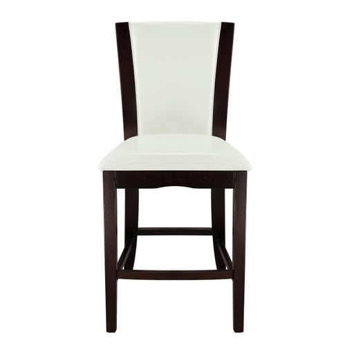 710-24W - Counter Height Chair, White Bi-Cast Vinyl - Big's Furniture (NV) - Multi Location