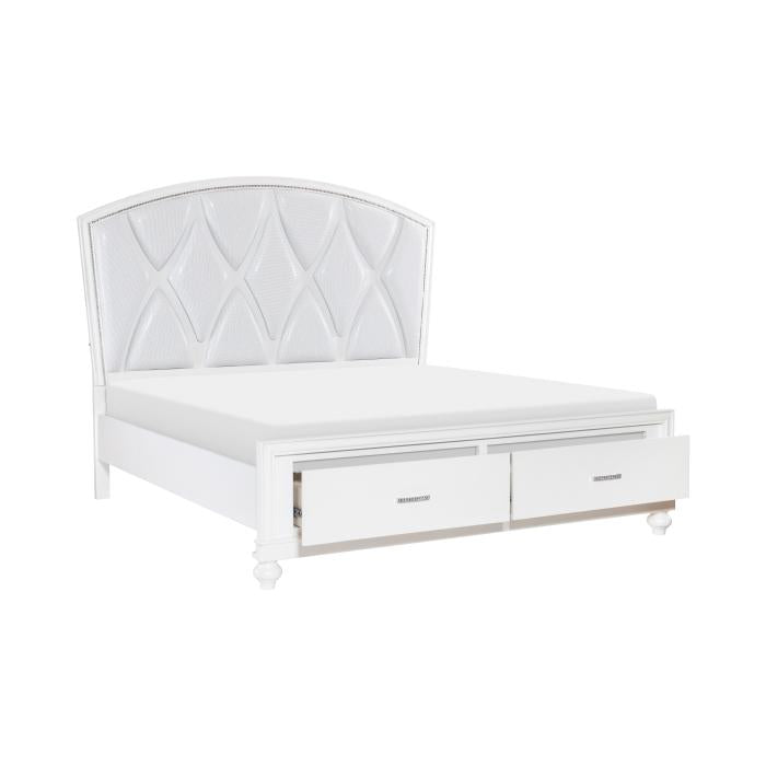 Aria (3) Queen Platform Bed with Footboard Storage - Big's Furniture (NV) - Multi Location