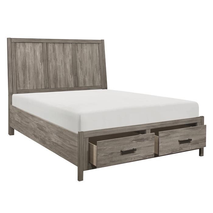 Bainbridge (3) Queen Platform Bed with Footboard Storage - Big's Furniture (NV) - Multi Location