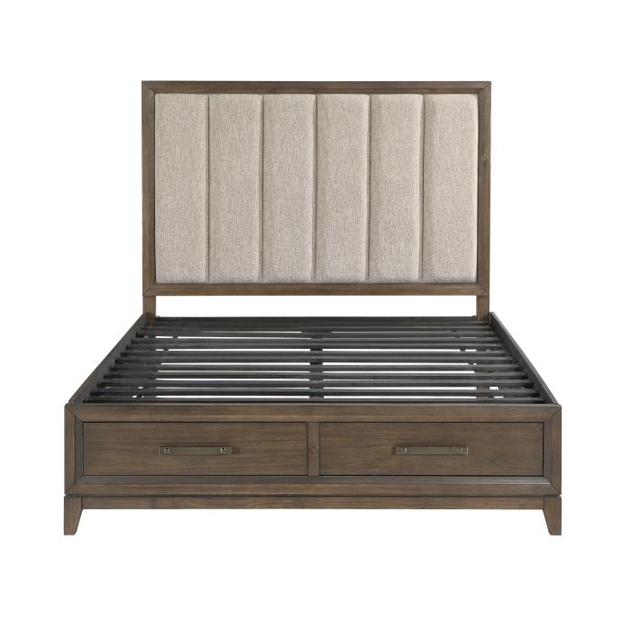 Cambridge (3) Queen Platform Bed with Footboard Storage - Big's Furniture (NV) - Multi Location