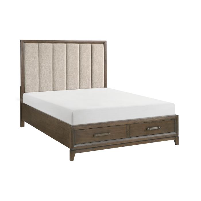 Cambridge (3) Queen Platform Bed with Footboard Storage - Big's Furniture (NV) - Multi Location