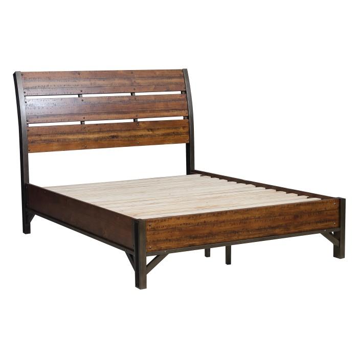 Holverson (3)California King Platform Bed - Big's Furniture (NV) - Multi Location