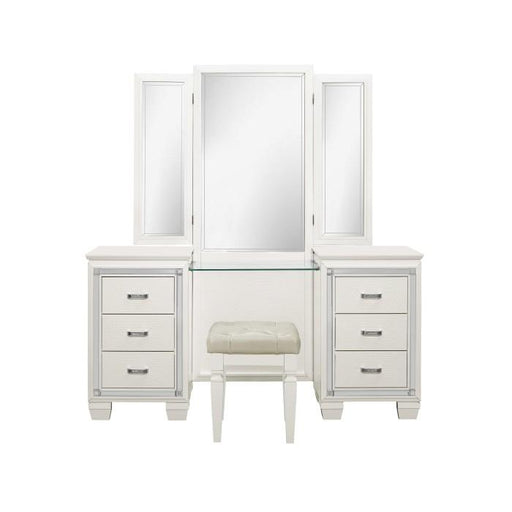 Allura Vanity Dresser with Mirror in White 1916W-15 - Big's Furniture (NV) - Multi Location