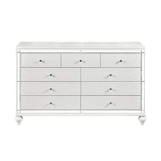 Alonza 9 Drawer Dresser in White 1845-5 - Big's Furniture (NV) - Multi Location