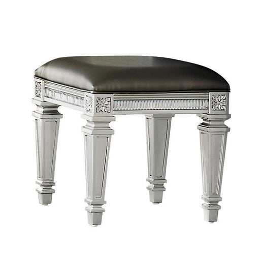 Bevelle Vanity Stool in Silver 1958-14 - Big's Furniture (NV) - Multi Location