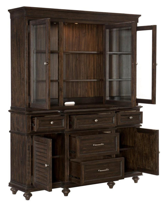 Cardano Buffet & Hutch in Charcoal 1689-50 - Big's Furniture (NV) - Multi Location
