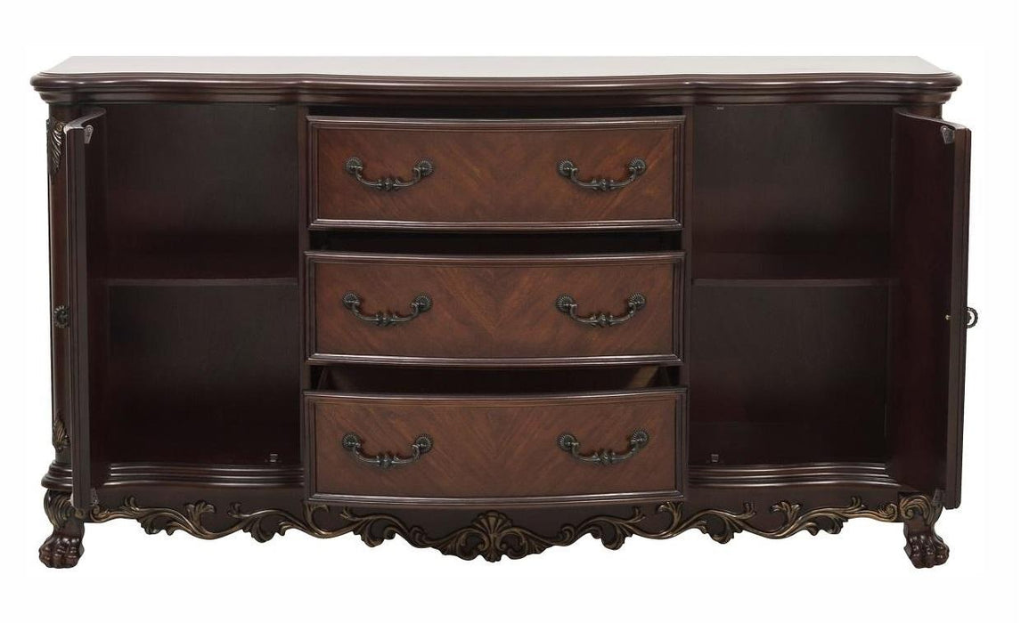Deryn Park Buffet/Server in Dark Cherry 2243-55 - Big's Furniture (NV) - Multi Location