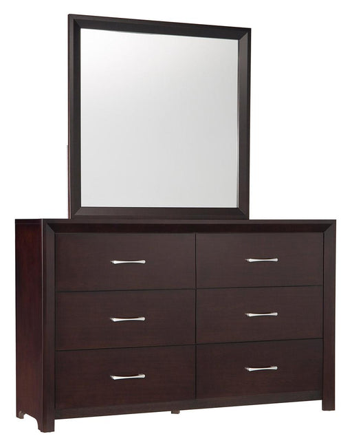 Edina Mirror in Espresso-Hinted Cherry 2145-6 - Big's Furniture (NV) - Multi Location