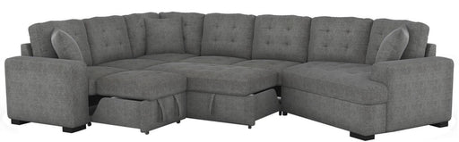 Logansport Corner Seat with 1 Pillow in Gray 9401GRY-CR - Big's Furniture (NV) - Multi Location